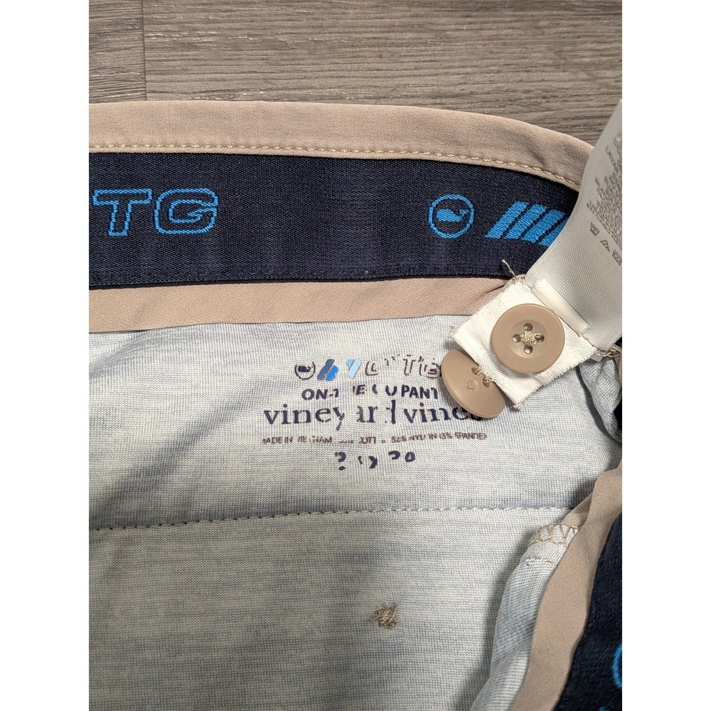 Vineyard Vines Men's Khaki Brown OTG On‎ The Go Chino Pants Size 38x33 - Picture 3 of 6